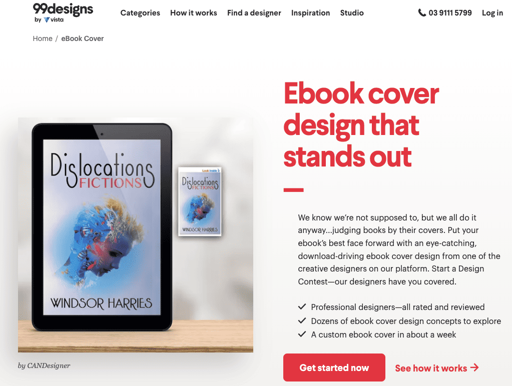 99Designs Ebook Cover Design Service