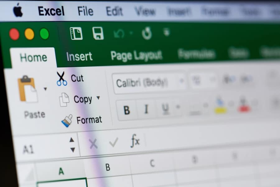 Microsoft Excel sheet