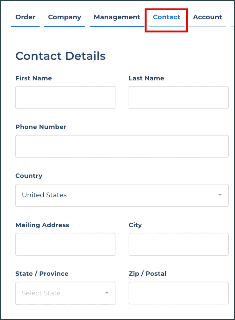 LLC contact details Northwest